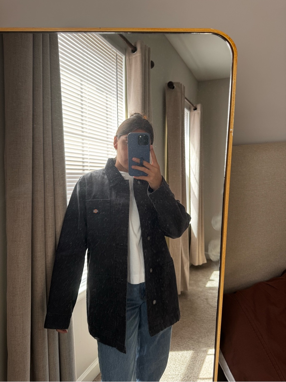 Dickies Black Bomber-Style Work Jacket